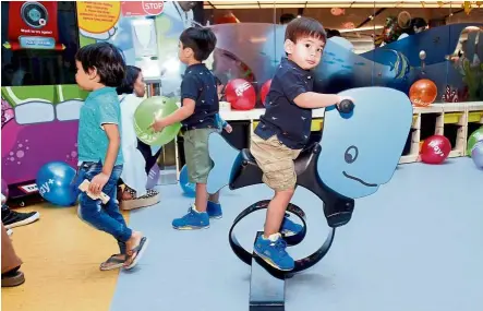  ??  ?? Children having fun at GSC’s first PlayPlus Cinema Hall.