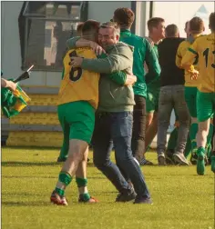  ??  ?? Pure delight as Rathnew claim the Wicklow Cup.