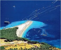  ?? CROATIAN TOURISM BOARD ?? Croatia’s most popular beach, Zlatni Rat on the island of Brac.