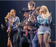  ??  ?? Miranda Lambert and her band perform live March 9 at the Chesapeake Energy Arena. The “Livin’ Like Hippies Tour” marked a homecoming of sorts for the country music superstar. She’s a former Tishomingo resident.