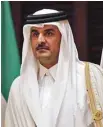  ?? AGENCE FRANCE-PRESSE ?? Le dirigeant du Qatar, le cheikh Tamim ben Hamad Al-Thani