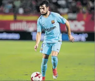  ?? FOTO: PEP MORATA ?? José Arnaiz debutó con el Barça en Murcia y lo hizo con un muy buen partido y un golazo