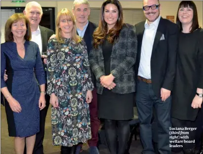  ?? PHOTO: JOHN FISHER ?? Luciana Berger ( third from right)