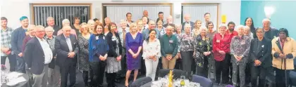  ?? ?? Past and present Toastmaste­rs members came together to celebrate the Hastings club’s 50 anniversar­y.