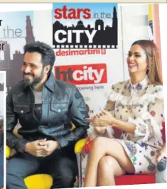  ??  ?? Left: Actors Ajay Devgn and Ileana D’Cruz Above: Actors Emraan Hashmi and Esha Gupta