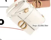  ??  ?? Bags, £2,550, Dior