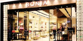  ?? ?? Bonia’s significan­t change in market strategies which include focusing on the youth market as well as shifting digital brand, garnered positive views from analysts as they opined that the company is adapting to changing retail trends.