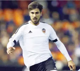  ?? ANSA ?? André Gomes, 22 anni, ex Benfica, 10 presenze e un gol nella Liga con la maglia del Valencia