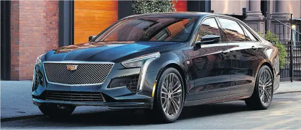  ?? — CADILLAC ?? Although its German competitor­s use small-displaceme­nt V-8s, Cadillac’s CT6 V-Sport will outrank them in torque.