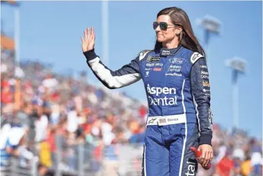  ??  ?? Danica Patrick’s full-time NASCAR Cup Series career ended early Sunday, when she crashed into the outside wall. JOHN DAVID MERCER/USA TODAY SPORTS