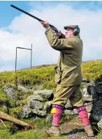  ??  ?? ‘Ban it’...a grouse shoot in Perthshire