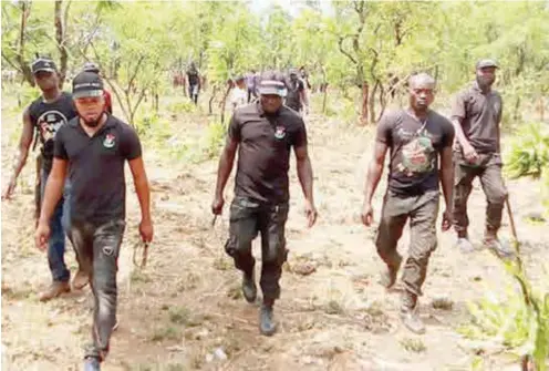  ??  ?? Benue State Livestock guards