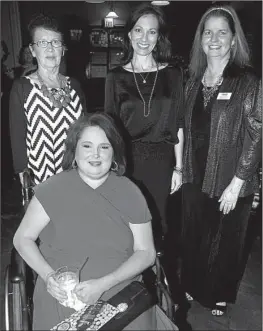  ??  ?? Dawn Sanders of Bryant (seated) with her mother, Barbara Sanders
of Bryant; Cindy Lemley; and Julie Cawthron