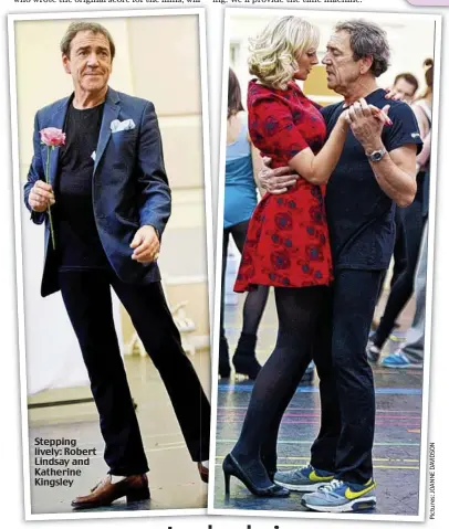  ??  ?? Stepping lively: Robert Lindsay and Katherine Kingsley