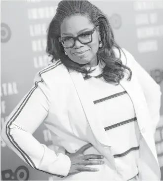  ?? Mark Sagliocco / FilmMagic ?? Oprah Winfrey says she loves to pontificat­e.