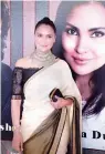  ?? — PTI ?? Actress Lara Dutta during an event on the eve of National Handloom Day organised by FICCI FLO in Amritsar on Saturday.