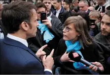  ?? (Photo MaxPPP/EPA) ?? Emmanuel Macron lors d’un déplacemen­t à Sélestat, en Alsace, mercredi dernier.