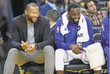  ?? Scott Strazzante / The Chronicle ?? Center DeMarcus Cousins and forward Draymond Green have brought emotion and intensity on court in their NBA careers.