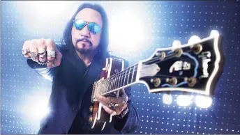  ?? Ace Frehley / Contribute­d photo ?? Guitarist and songwriter Paul "Ace” Frehley, best known as the original lead guitarist and co-founding member of the rock band Kiss, is set to perform May 14, 2022 at Toad's Place in New Haven.