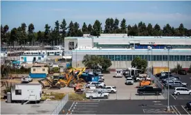  ?? Photograph: Philip Pacheco/Getty Images ?? The Valley Transporta­tion Authority (VTA) light rail yard where the shooting occurred.