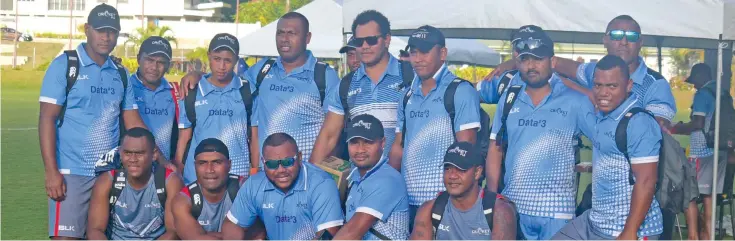  ?? Simione Haravanua ?? Fijian men’s cricket team at Albert Park in Suva on August 29,2018.Photo:
