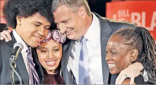  ??  ?? LOOKS BAD: One of the campaign expenses filed by Mayor de Blasio that resulted in a $47,778 fine was for $550 — to hire an Election Night makeup artist for his family.