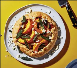  ?? Photo by Stacy Zarin Goldberg for The Washington Post ?? Pumpkin, Walnut and Sage Crostata.