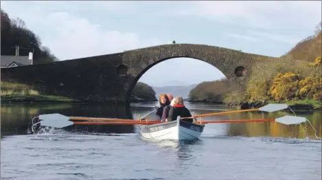  ??  ?? Seil Coastal Rowing Club will be helping complete the Argyll stretch of an ambitious relay route, circumnavi­gating over 1,800 miles of the Scottish coastline.