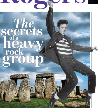  ??  ?? Rock ’n’ roll: Stonehenge and, inset, Elvis Presley