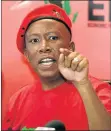  ??  ?? JULIUS MALEMA