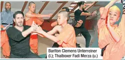 ??  ?? Bariton Clemens Unterreine­r (l.); Thaiboxer Fadi Merza (u.)