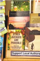  ?? Liz Hafalia / The Chronicle ?? Shanta Nimbark Sacharoff ’s book “Other Avenues Are Possible” is a history book about Bay Area food co-ops and food-buying clubs in the 1970s.
