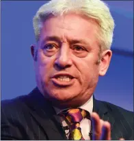  ??  ?? SPEAKING FROM EXPERIENCE: John Bercow