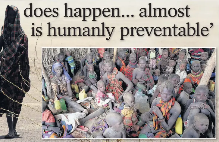  ??  ?? tests at the Save the Children outreach centre in Kerio, in the Kenyan county of Turkana which is in the grip of drought