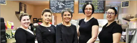  ??  ?? Proprietor Patricia Moylan (centre) with staff members Ciara McAuliffe, Aoife Moylan, Jennifer O Leary, and Joanne Daly.