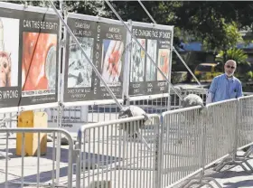  ?? Edward A. Ornelas / San Antonio Express-News 2015 ?? The California Supreme Court says that restrictio­ns can’t be placed on images displayed at antiaborti­on protests in shopping malls, such as these in Texas.