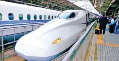  ?? PUBLIC DOMAIN ?? Japan’s high-speed train brand of shinkansen has been a profound name in the industry for decades.