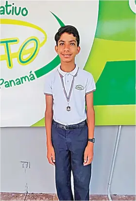  ?? Yasser Yanez / El Siglo ?? Obtuvo medalla de plata en la Olimpiada Panameña de Matemática.