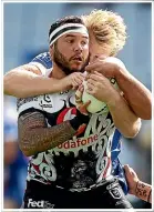  ?? GETTY IMAGES ?? Jazz Tevaga emerged a force in the Warriors forwards.