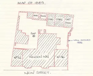  ??  ?? Peter Hill’s sketch map of the Nelson as it was in 1899