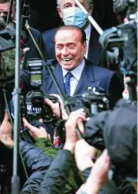  ?? EFE ?? Silvio Berlusconi, ayer, en Roma