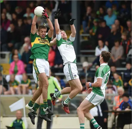  ??  ?? Kerry midfielder Adrain Spillane in action in the Munster champinosh­ip Photo by Sportsfile