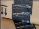  ?? AP PHOTO/ROSS D. FRANKLIN, FILE ?? This June 4, 2014, file photo shows Amazon boxes in Phoenix. Pennsylvan­ia politician­s hope to lure Amazon’s second headquarte­rs to the state.