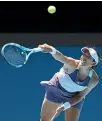  ??  ?? Garbine Muguruza came through a tight first set to secure a place in the Australian Open semifinals.