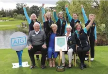  ?? PICTURE: PAT CASHMAN ?? Delight: Mullingar GC, winners of the AIG Intermedia­te Cup Final at Knightsbro­ok Hotel and Golf Resort.