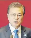  ??  ?? Moon Jae-In