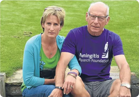  ??  ?? Richard Masefield, pictured with daughter Nicola, will spend the festive season abroad as the memories are too painful.