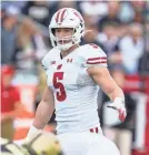 ?? PRESS ASSOCIATED ?? Wisconsin linebacker Leo Chenal has a decision to make between returning for his senior season or entering the NFL draft.