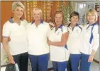  ?? Picture: SUPPLIED ?? STANDING TALL: The winners of Gonubie Strawberry tournament L Hart, organiser M Orsmond, L Nel, B Petersen and M Verdoukas