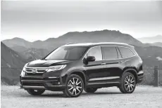  ?? Photo courtesy of Honda ?? ■ The 2019 Honda Pilot Elite.